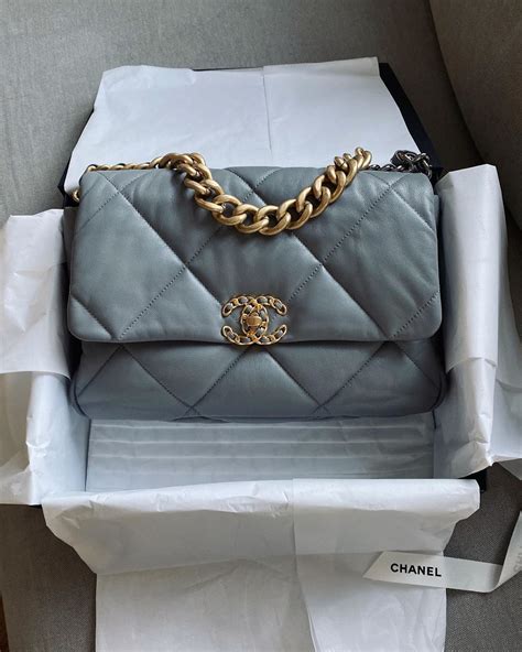 chanel 19 handbag white|chanel bag 19 price.